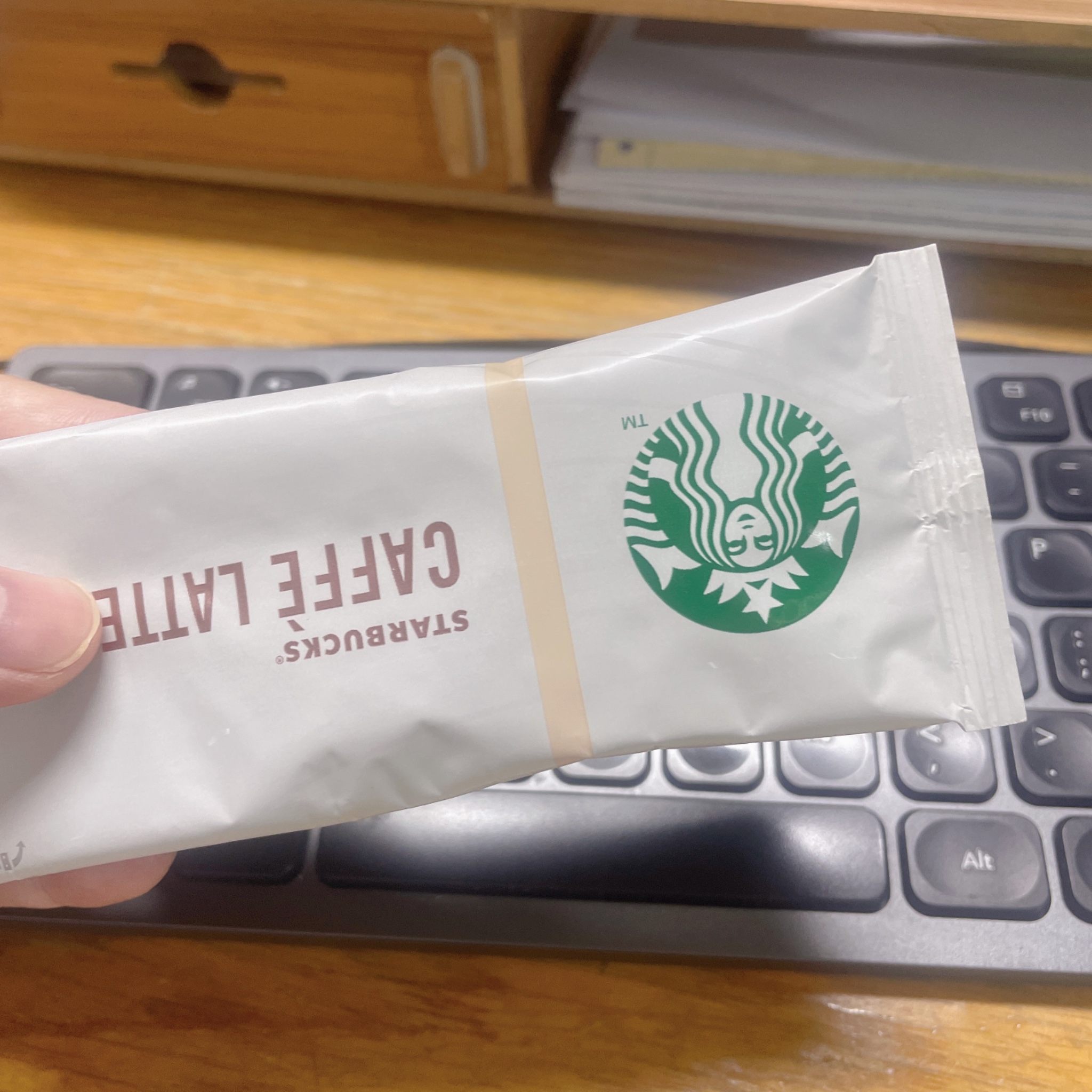 点不起咖啡、只能泡一杯了