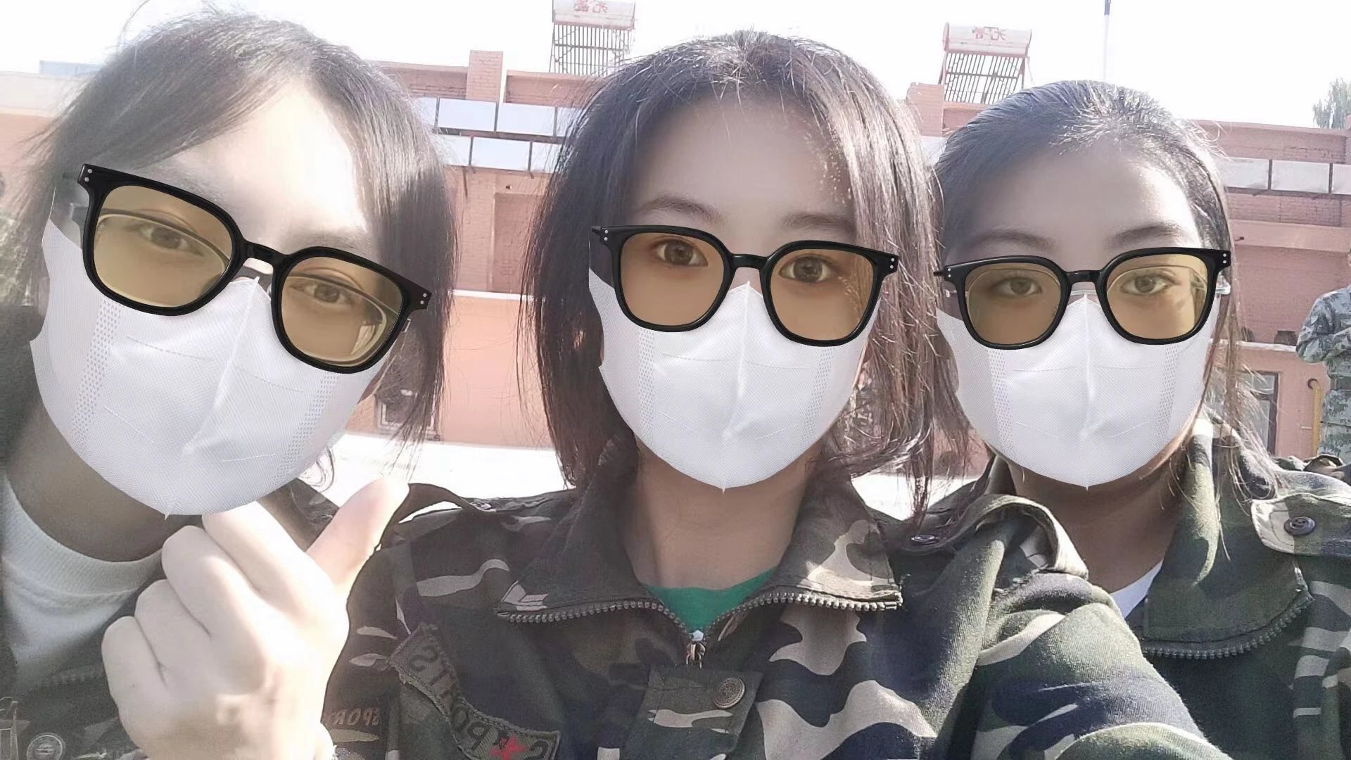 emmm，今天，下雨，继续军训