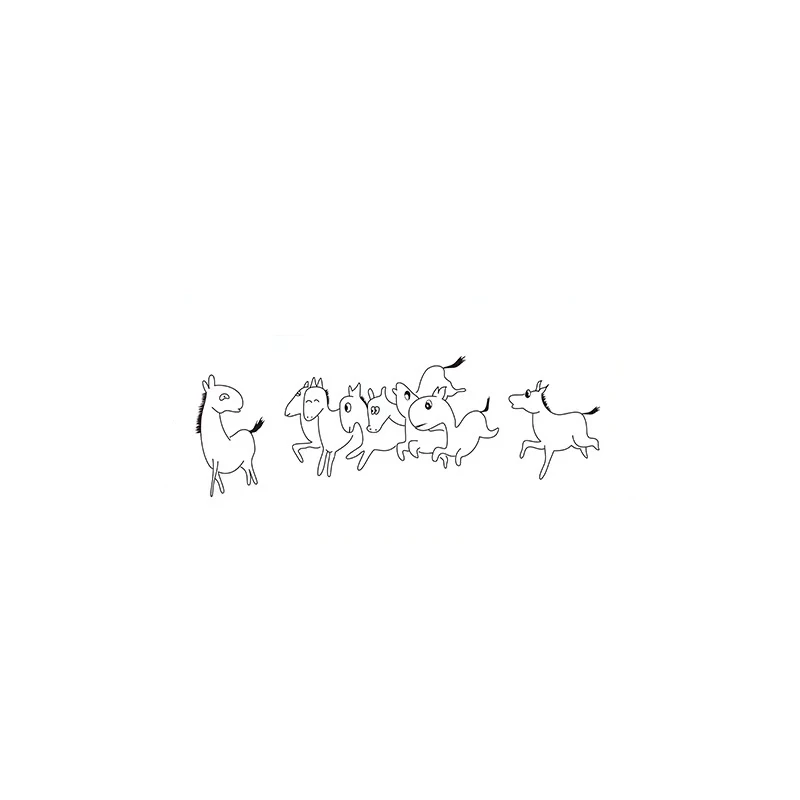 偶然得到的一幅名画-八马图