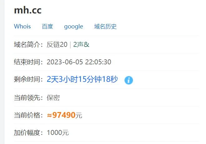 二位CC米，还剩两天，已拍至38万元！！！