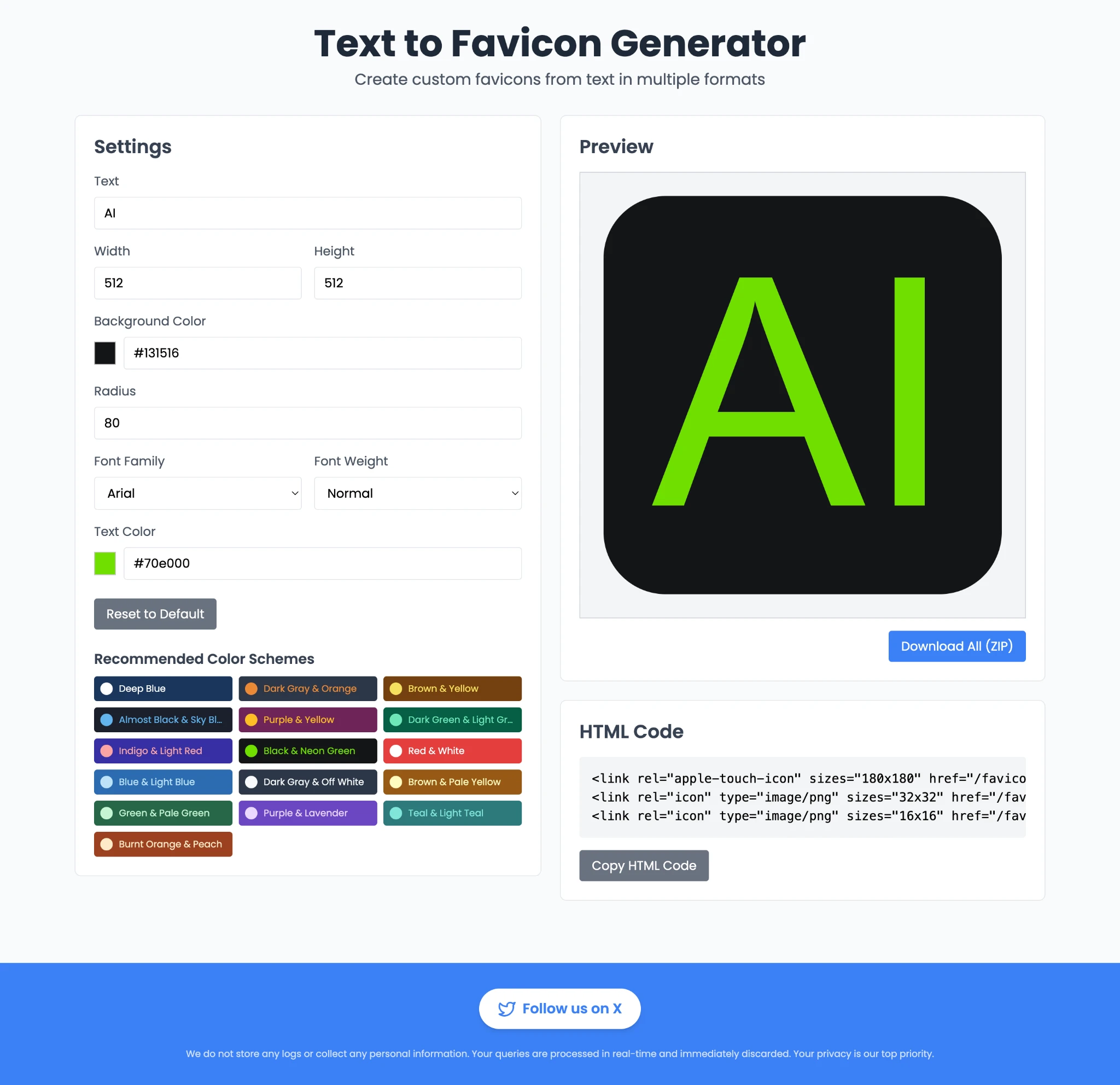gen.favicon.im: 用文字生成网站图标