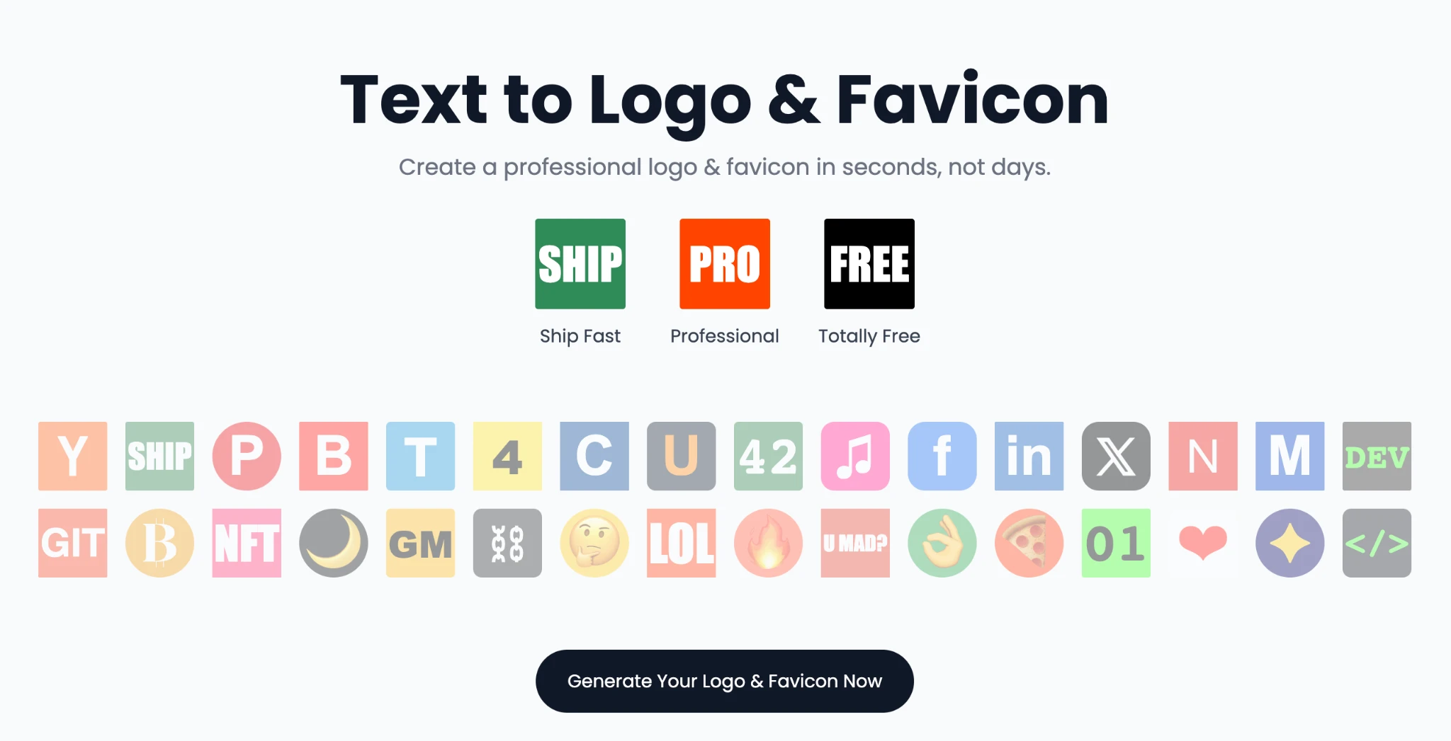 换个域名发布 logo &amp; favicon 生成工具: Logo.surf
