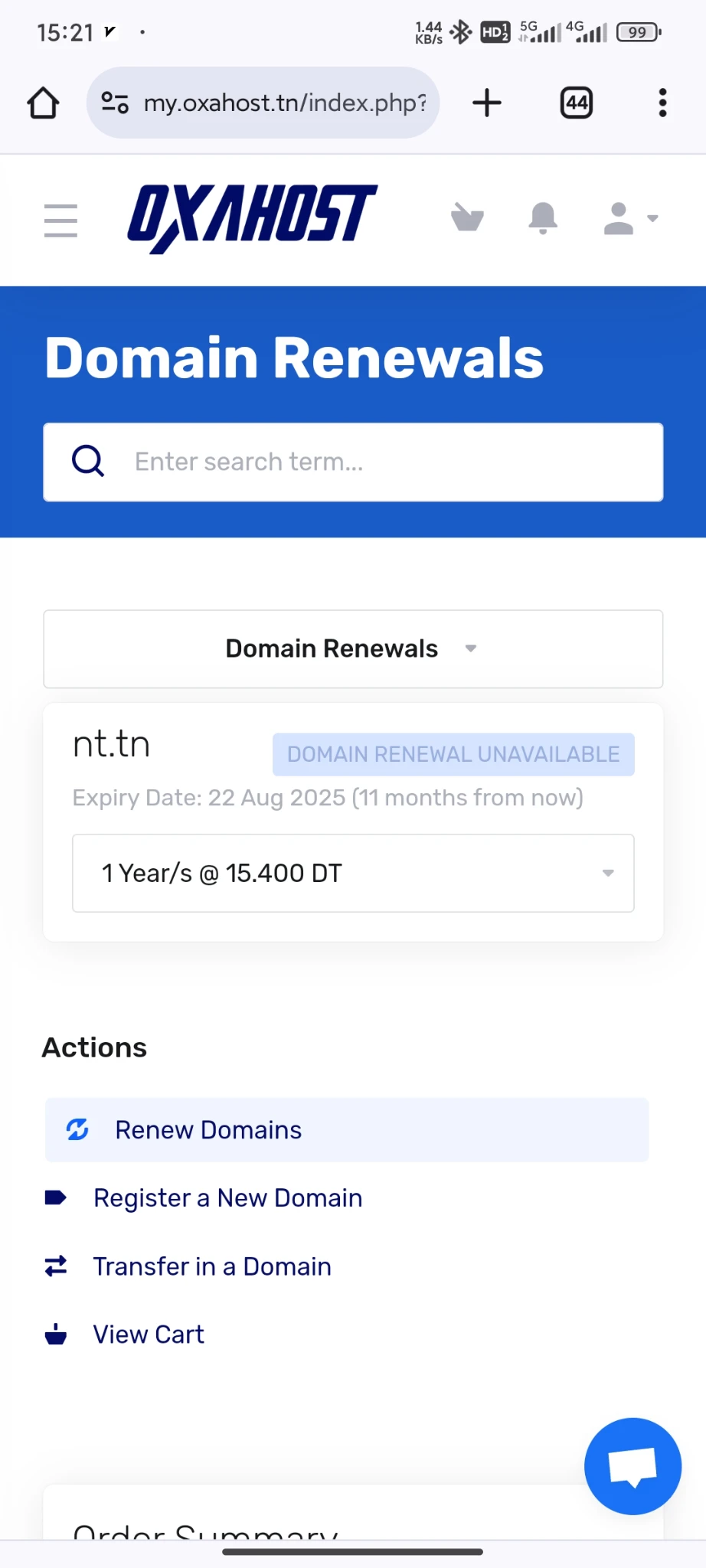 家人们，oxahost.tn注册域名有坑吗？半个钟了注册都没成功