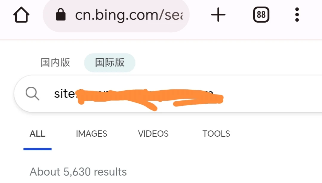 网站改成英文的后，收录不再掉了且大力增加。