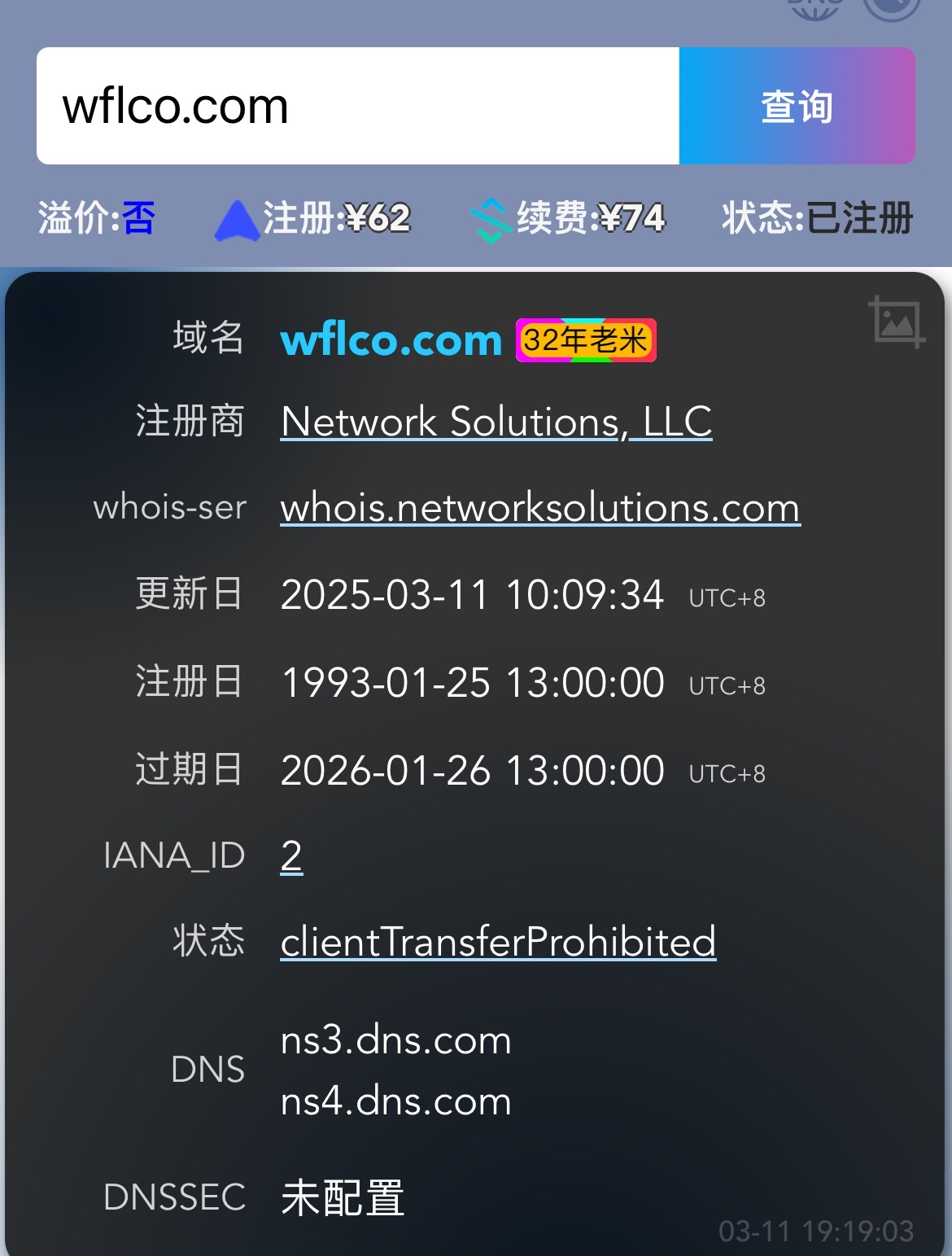1993年的域名