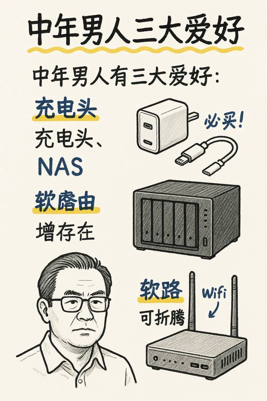中年男人三大爱好