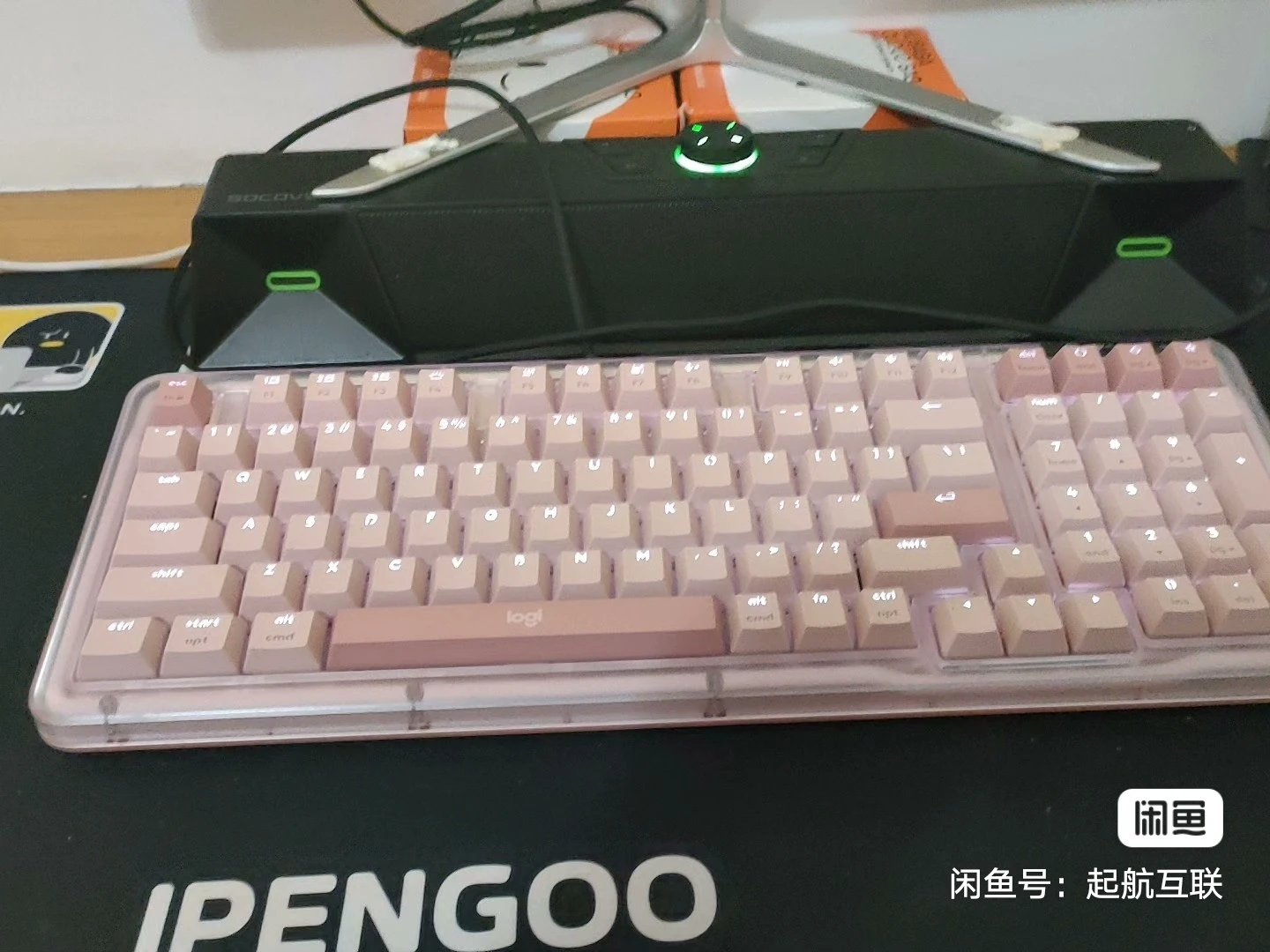 刚来两个月k98s 罗技无线静音轴  280出