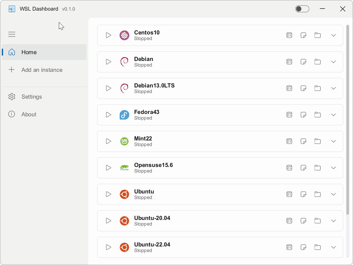 WSL Dashboard 管理面板开源发布咯