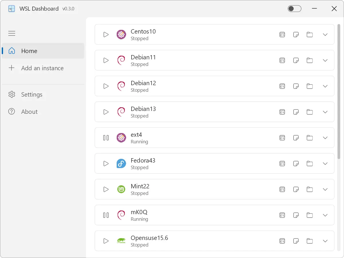 WSL Dashboard v0.3.0 开源发布,感谢各位精神股东