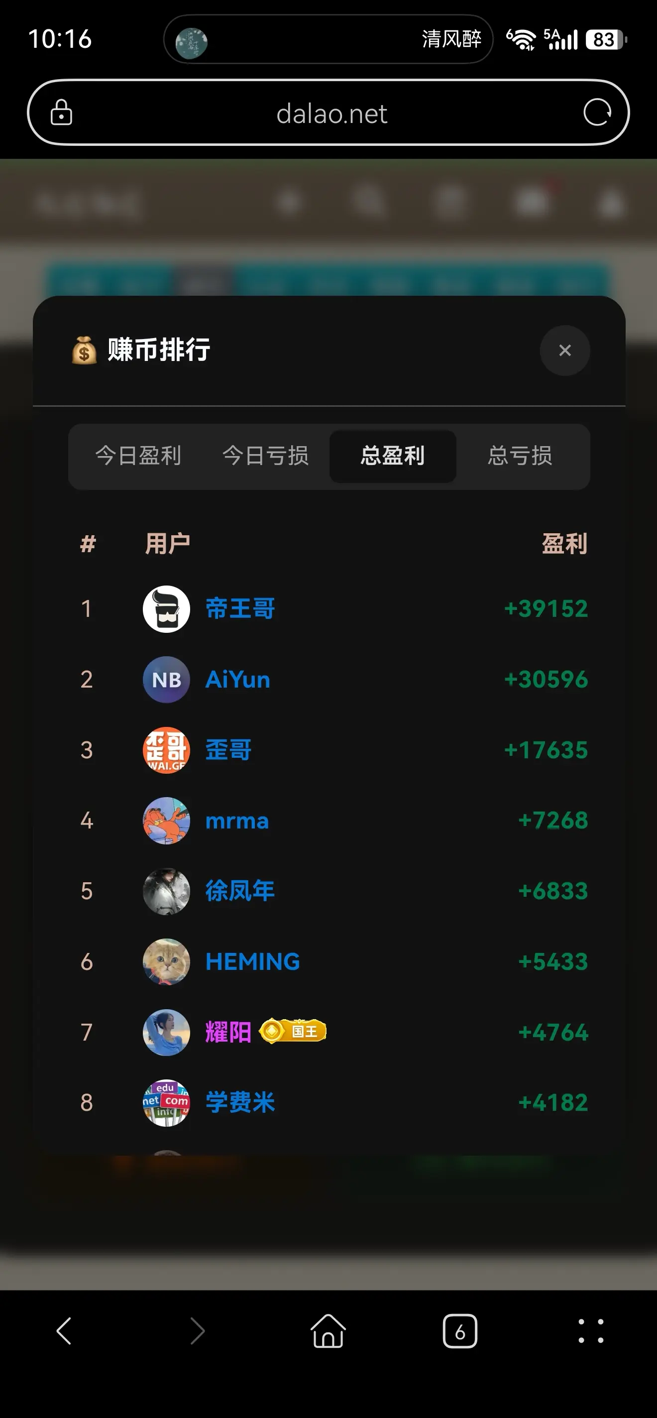 哈哈，没有想到heming有一天会输的这样子