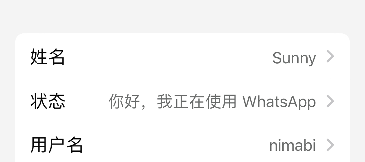 WhatsApp推出的修改用户名 你们搞了吗